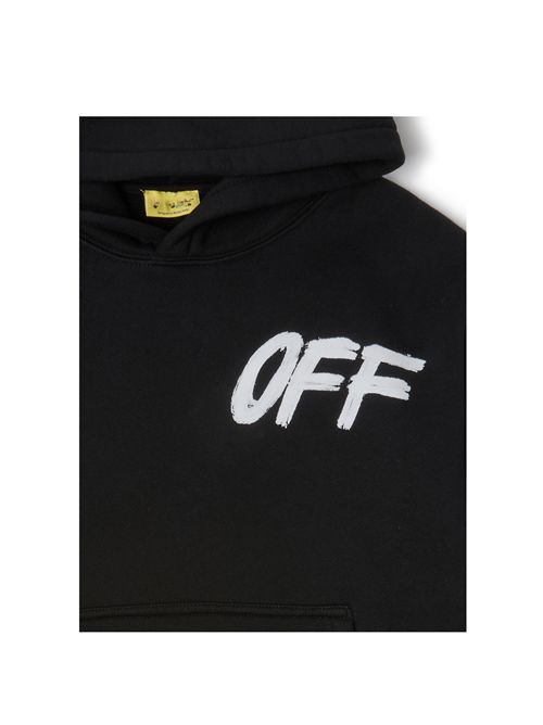 Felpa, unisex, logata. OFF WHITE | FLE00200001